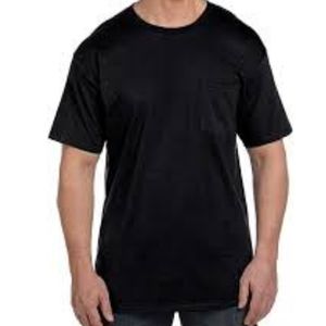 Mens Hanes Beefy Tees Size Small Black